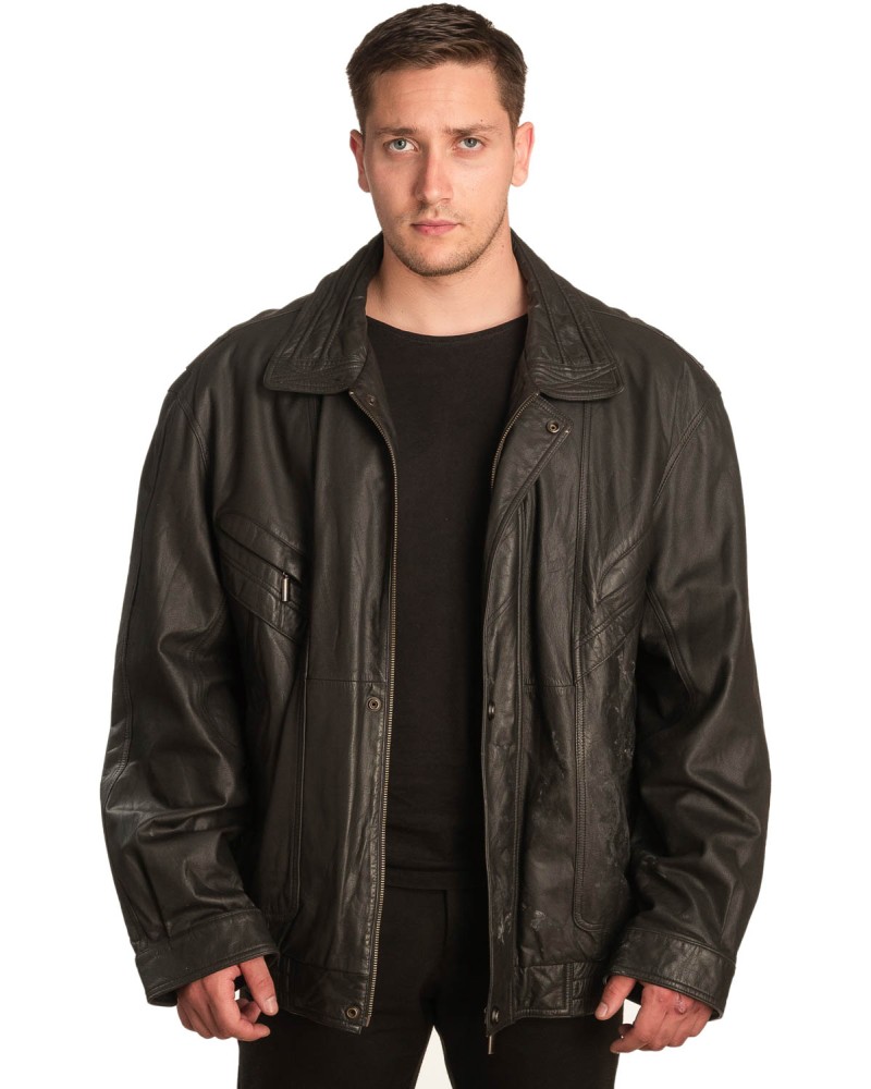Γνήσιο Ανδρικό Δερμάτινο Μπουφάν - A294