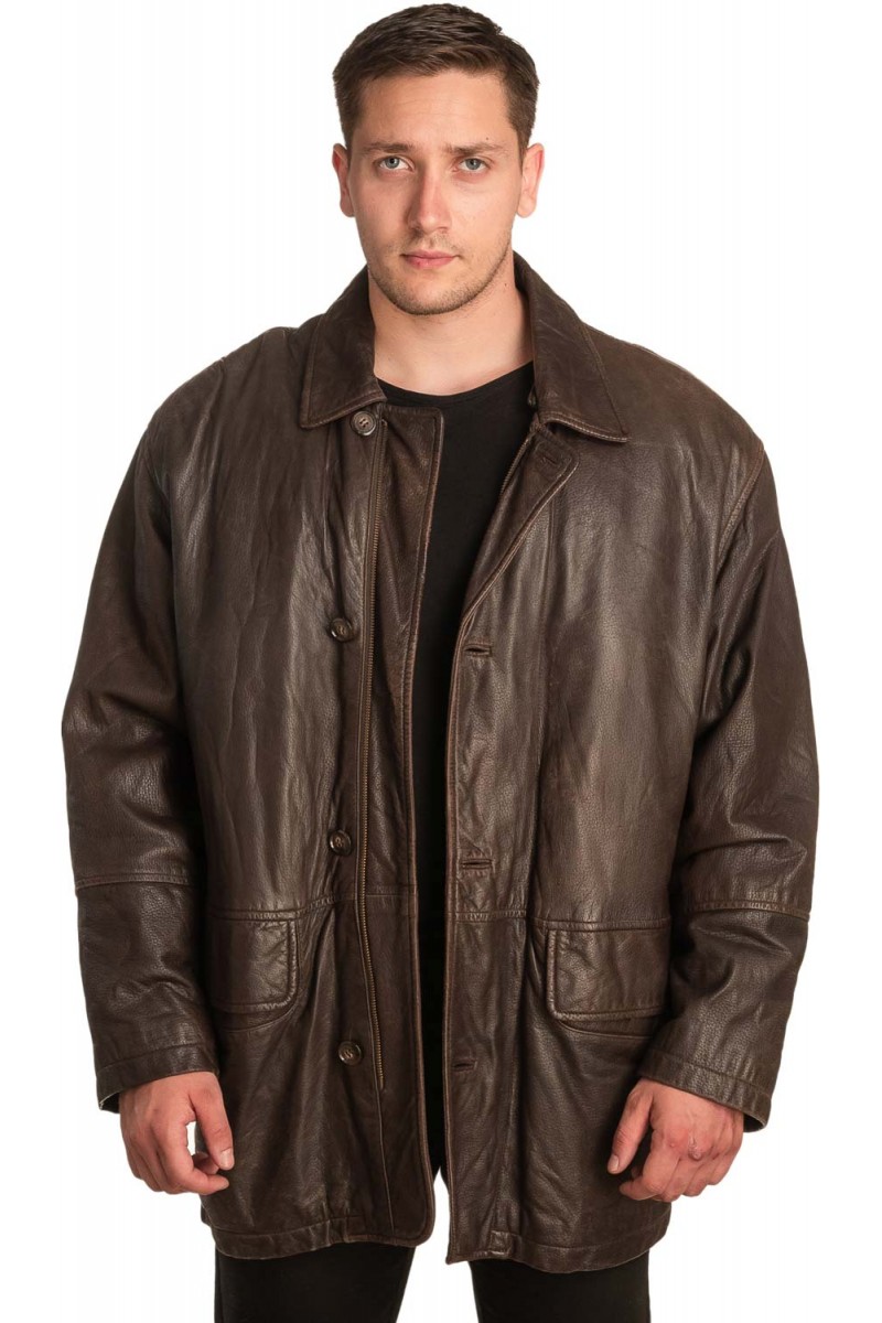Γνήσιο Ανδρικό Δερμάτινο Σακάκι - Α296 Γνήσιο Ανδρικό Δερμάτινο Σακάκι - Α296