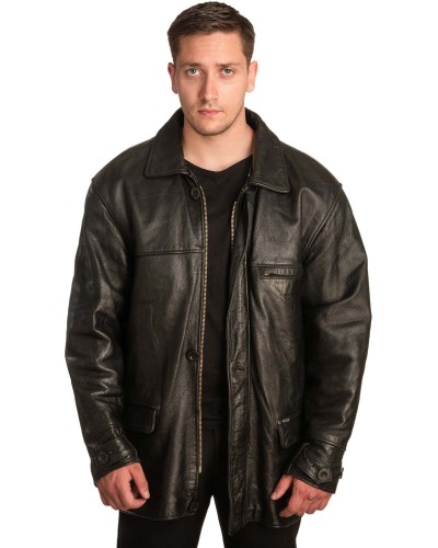 Γνήσιο Ανδρικό Δερμάτινο Μπουφάν - A297