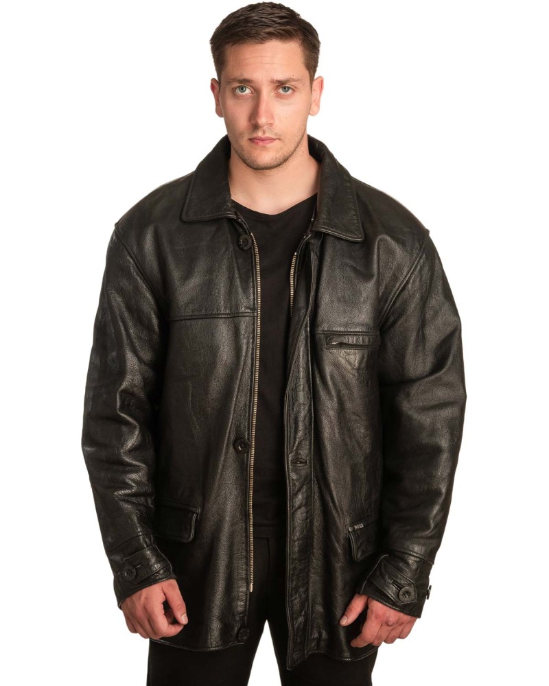 Γνήσιο Ανδρικό Δερμάτινο Μπουφάν - A297