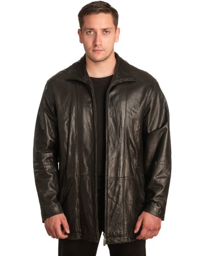  Γνήσιο Ανδρικό Δερμάτινο Μπουφάν - A300