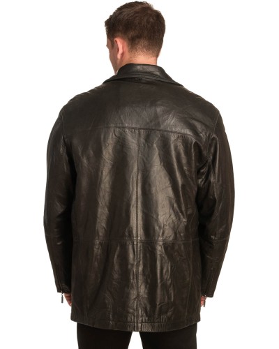 Γνήσιο Ανδρικό Δερμάτινο Μπουφάν - A300