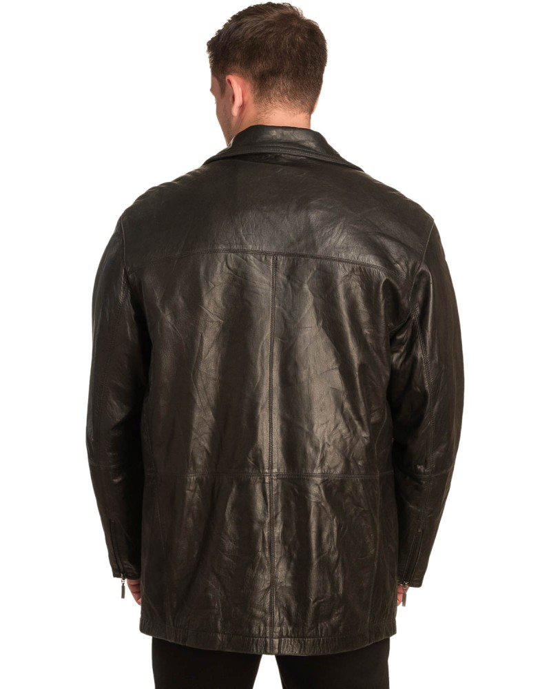  Γνήσιο Ανδρικό Δερμάτινο Μπουφάν - A300