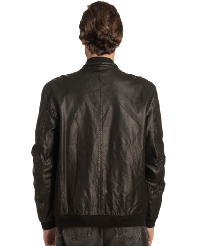 Γνήσιο Ανδρικό Δερμάτινο Μπουφάν - A301