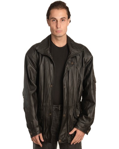 Γνήσιο Ανδρικό Δερμάτινο Μπουφάν - A304