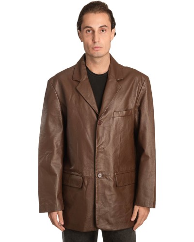 Γνήσιο Ανδρικό Δερμάτινο Σακάκι - Α305