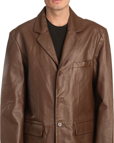 Γνήσιο Ανδρικό Δερμάτινο Σακάκι - Α305