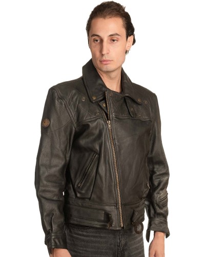 Γνήσιο Ανδρικό Δερμάτινο Μπουφάν - A307