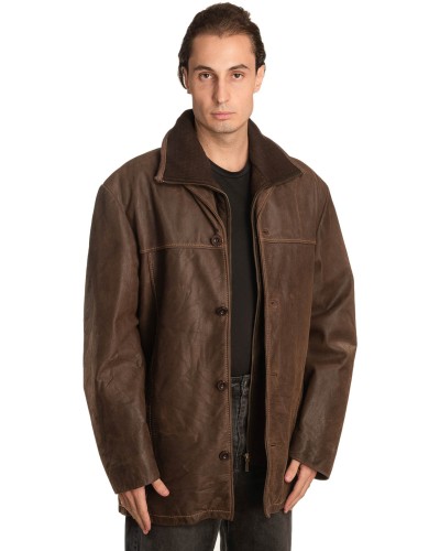 Γνήσιο Ανδρικό Δερμάτινο Μπουφάν - A309