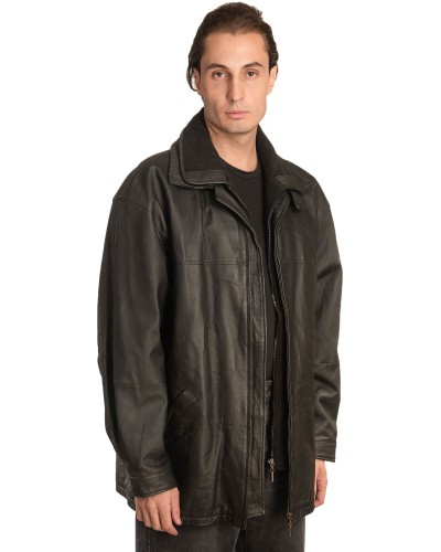 Γνήσιο Ανδρικό Δερμάτινο Μπουφάν - A312