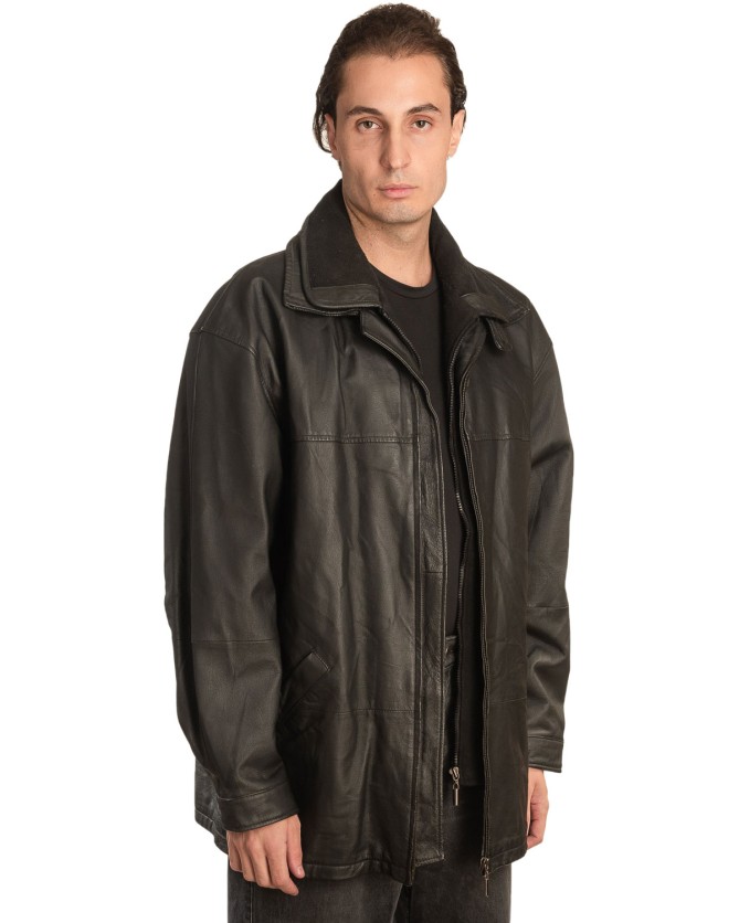 Γνήσιο Ανδρικό Δερμάτινο Μπουφάν - A312