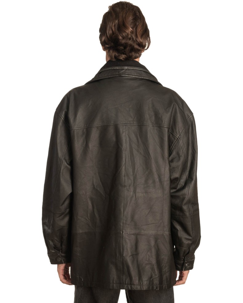 Γνήσιο Ανδρικό Δερμάτινο Μπουφάν - A312