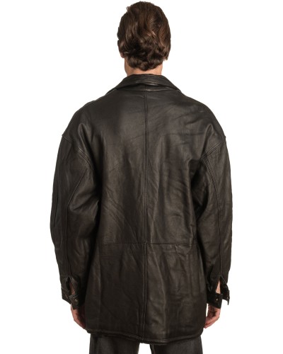 Γνήσιο Ανδρικό Δερμάτινο Μπουφάν - A313