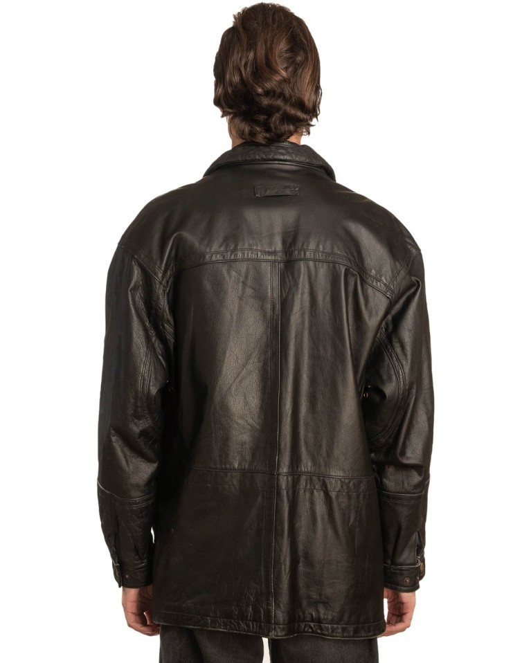 Γνήσιο Ανδρικό Δερμάτινο Μπουφάν - A317