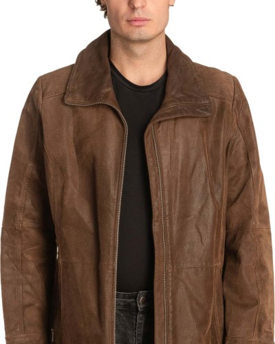 Γνήσιο Ανδρικό Δερμάτινο Μπουφάν - A320