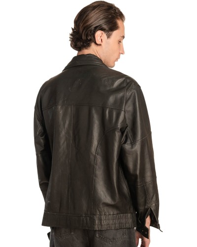 Γνήσιο Ανδρικό Δερμάτινο Μπουφάν - A322