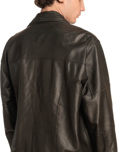 Γνήσιο Ανδρικό Δερμάτινο Μπουφάν - A322