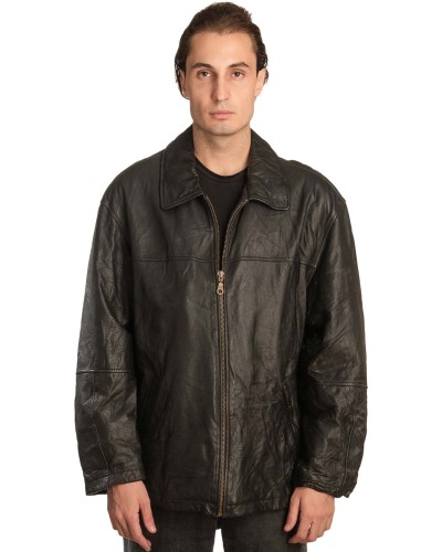 Γνήσιο Ανδρικό Δερμάτινο Μπουφάν - A323