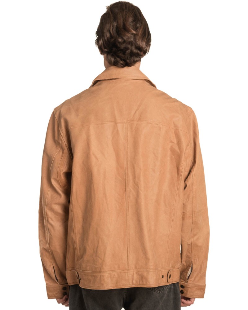 Γνήσιο Ανδρικό Δερμάτινο Μπουφάν - A328