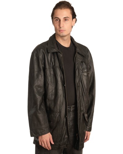 Γνήσιο Ανδρικό Δερμάτινο Μπουφάν - A329