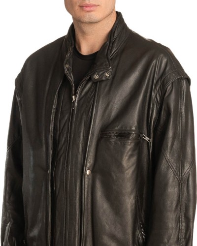  Γνήσιο Ανδρικό Δερμάτινο Μπουφάν - A330