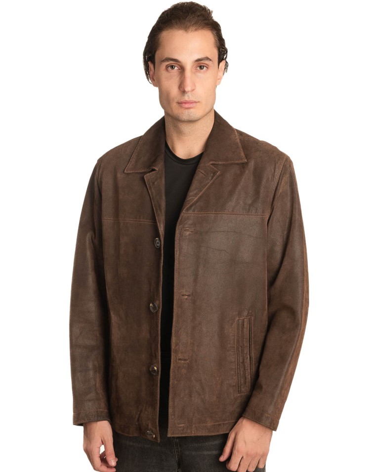 Γνήσιο Ανδρικό Δερμάτινο Σακάκι - Α331