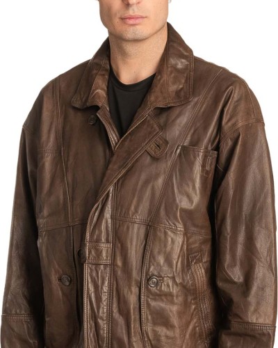 Γνήσιο Ανδρικό Δερμάτινο Μπουφάν - A333