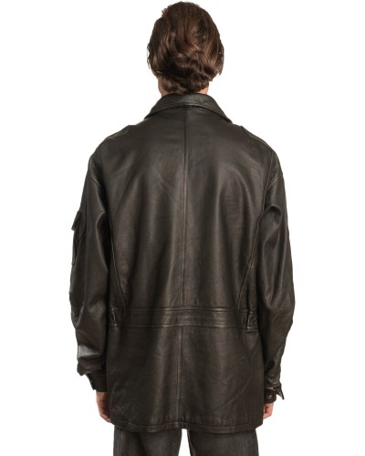 Γνήσιο Ανδρικό Δερμάτινο Μπουφάν - A338