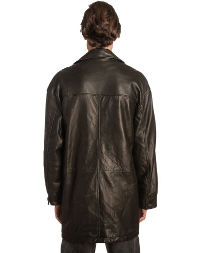  Γνήσιο Ανδρικό Δερμάτινο Μπουφάν - A340