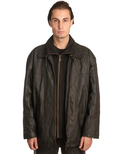 Γνήσιο Ανδρικό Δερμάτινο Μπουφάν - A343