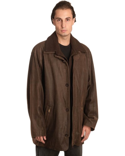 Γνήσιο Ανδρικό Δερμάτινο Μπουφάν - A344