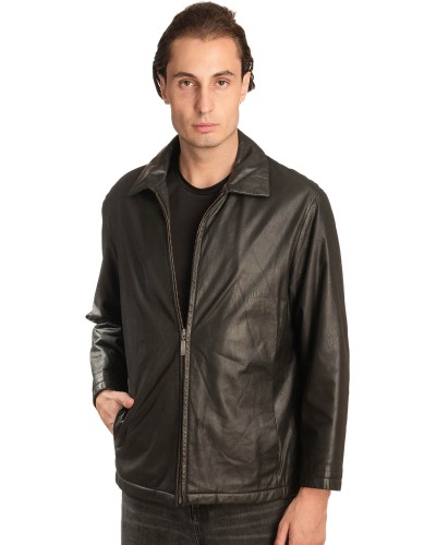 Γνήσιο Ανδρικό Δερμάτινο Μπουφάν - A345