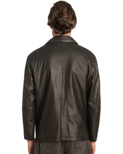 Γνήσιο Ανδρικό Δερμάτινο Μπουφάν - A345