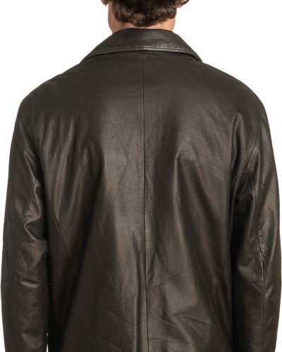 Γνήσιο Ανδρικό Δερμάτινο Μπουφάν - A345