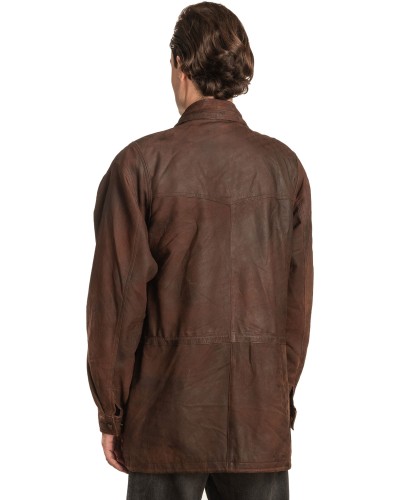 Γνήσιο Ανδρικό Δερμάτινο Μπουφάν - A349