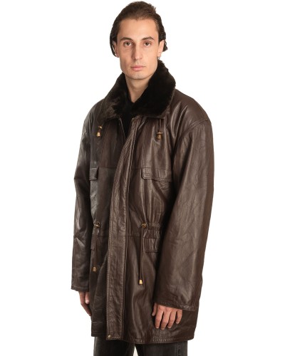 Γνήσιο Ανδρικό Δερμάτινο Μπουφάν - A350