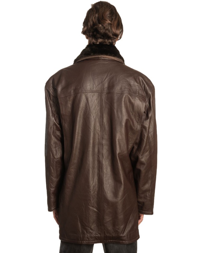 Γνήσιο Ανδρικό Δερμάτινο Μπουφάν - A350