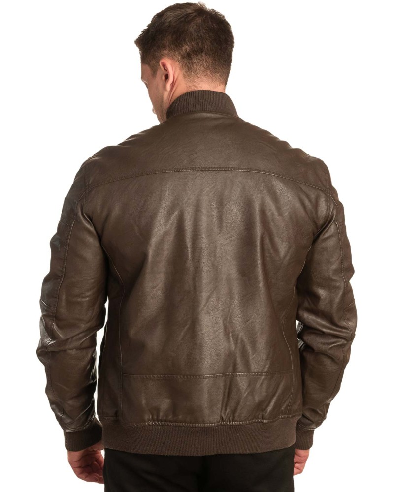 Γνήσιο Ανδρικό Δερμάτινο Μπουφάν - A353