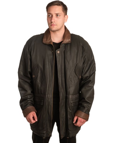 Γνήσιο Ανδρικό Δερμάτινο Μπουφάν - A354