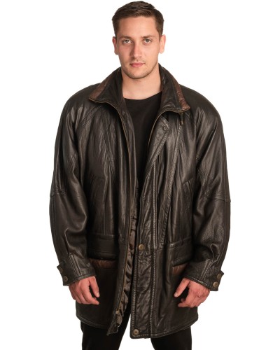 Γνήσιο Ανδρικό Δερμάτινο Μπουφάν - A358