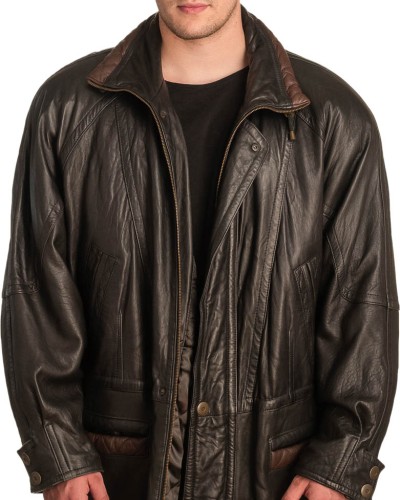 Γνήσιο Ανδρικό Δερμάτινο Μπουφάν - A358