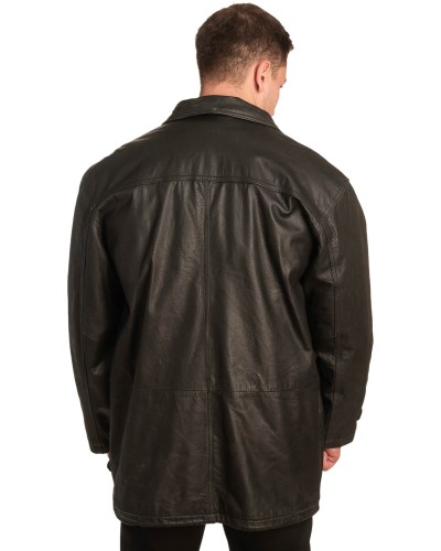 Γνήσιο Ανδρικό Δερμάτινο Παλτό – A365