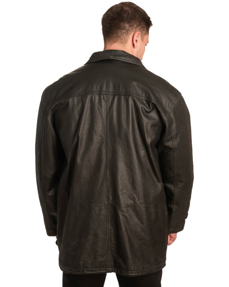 Γνήσιο Ανδρικό Δερμάτινο Παλτό – A365