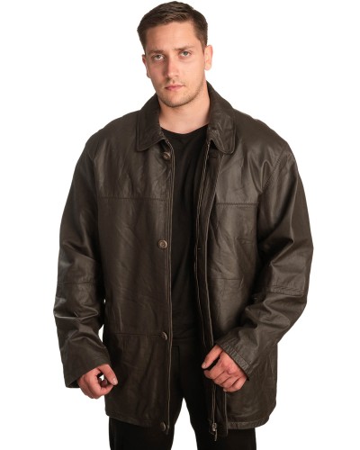 Γνήσιο Ανδρικό Δερμάτινο Μπουφάν – A371