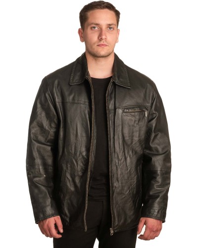 Γνήσιο Ανδρικό Δερμάτινο Μπουφάν – A374