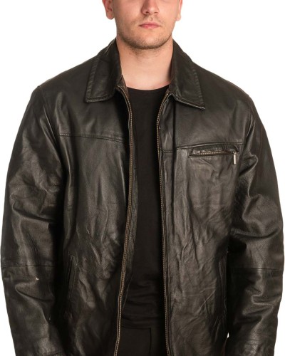 Γνήσιο Ανδρικό Δερμάτινο Μπουφάν – A374