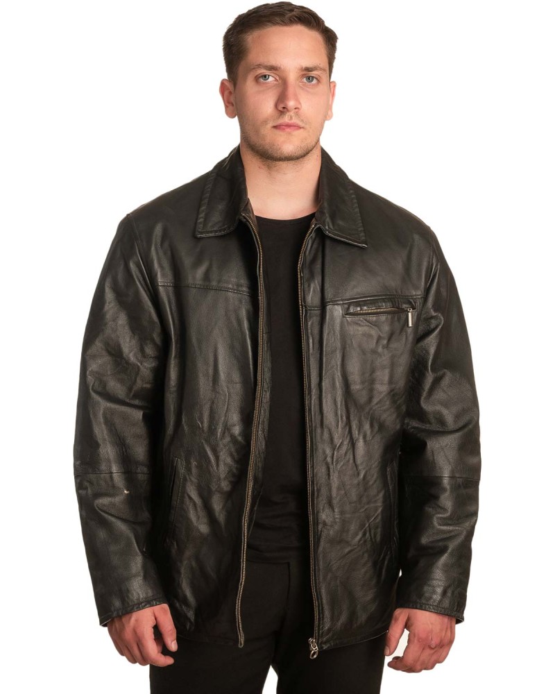 Γνήσιο Ανδρικό Δερμάτινο Μπουφάν – A374