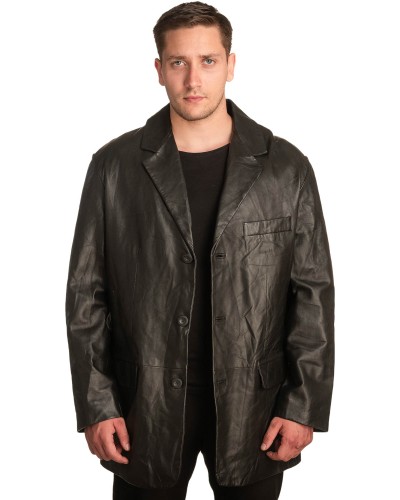 Γνήσιο Ανδρικό Δερμάτινο Σακάκι - A376