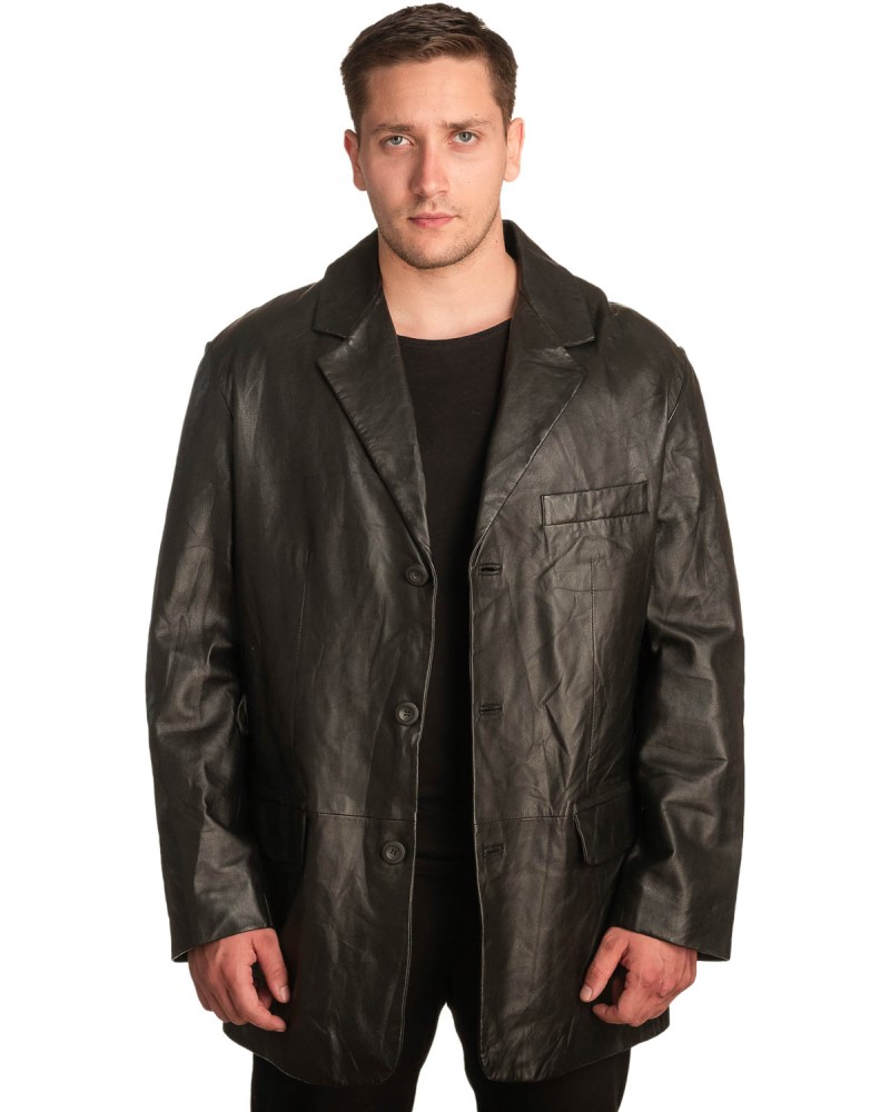 Γνήσιο Ανδρικό Δερμάτινο Σακάκι - A376