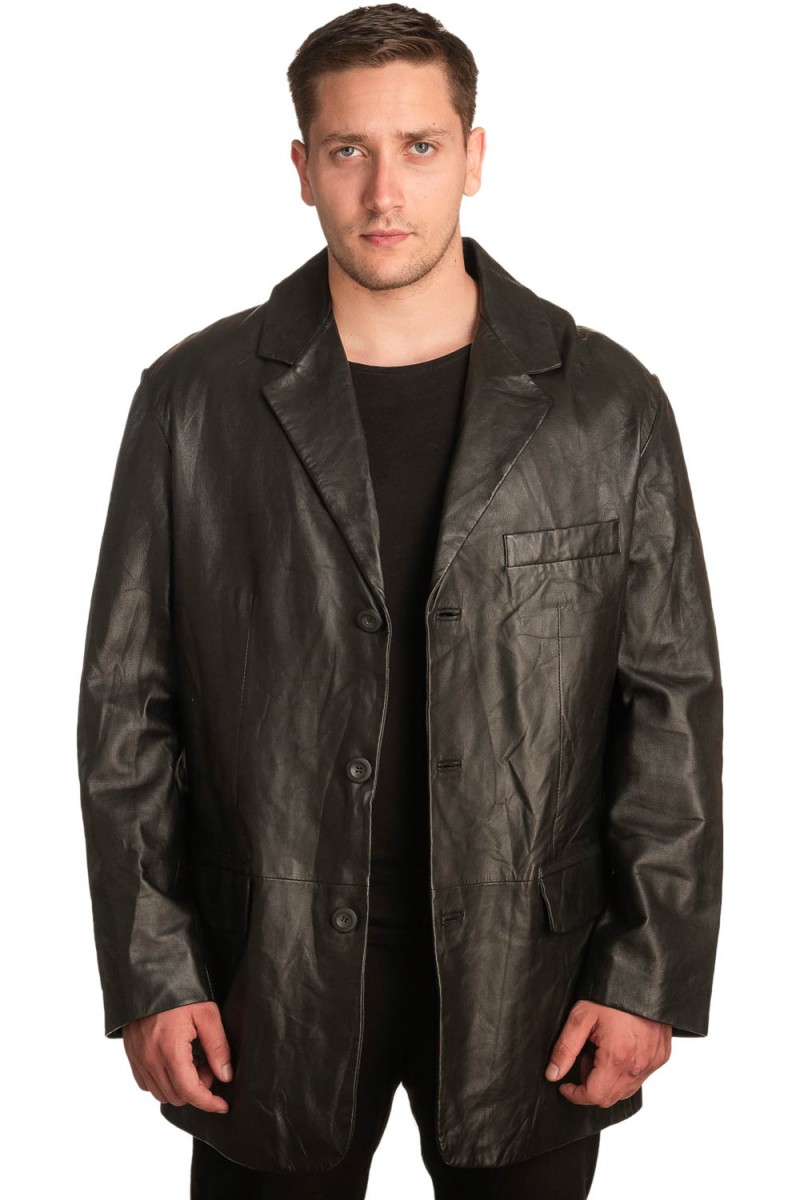 Γνήσιο Ανδρικό Δερμάτινο Σακάκι - A376 Γνήσιο Ανδρικό Δερμάτινο Σακάκι - A376
